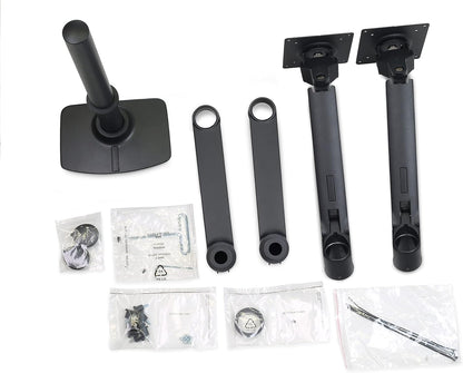 Ergotron – LX Vertical Stacking Dual Monitor Arm, VESA Desk Mount – for 2 Monitors up to 24 Inches, 7 to 20 Lbs Each – Matte Black