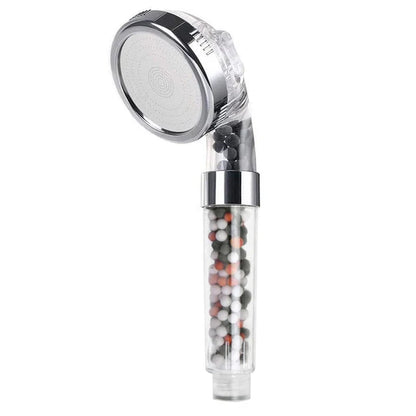 3-Function High-Pressure Handheld Shower Head with Anion Filter - Water-Saving Rainfall Bathroom Accessory