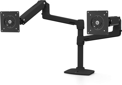 Ergotron – LX Vertical Stacking Dual Monitor Arm, VESA Desk Mount – for 2 Monitors up to 24 Inches, 7 to 20 Lbs Each – Matte Black