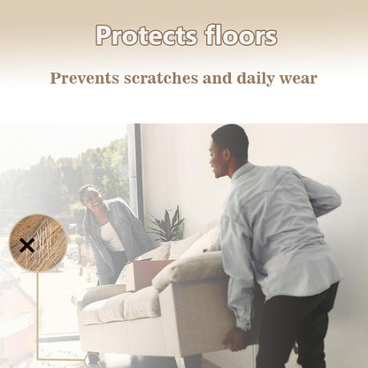 Felt Furniture Pads for Hardwood Floors -36 Pcs 2" Premium Floor Protectors for Furniture, Felt Pads for Chair Legs, Beige