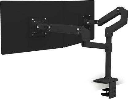 Ergotron – LX Vertical Stacking Dual Monitor Arm, VESA Desk Mount – for 2 Monitors up to 24 Inches, 7 to 20 Lbs Each – Matte Black