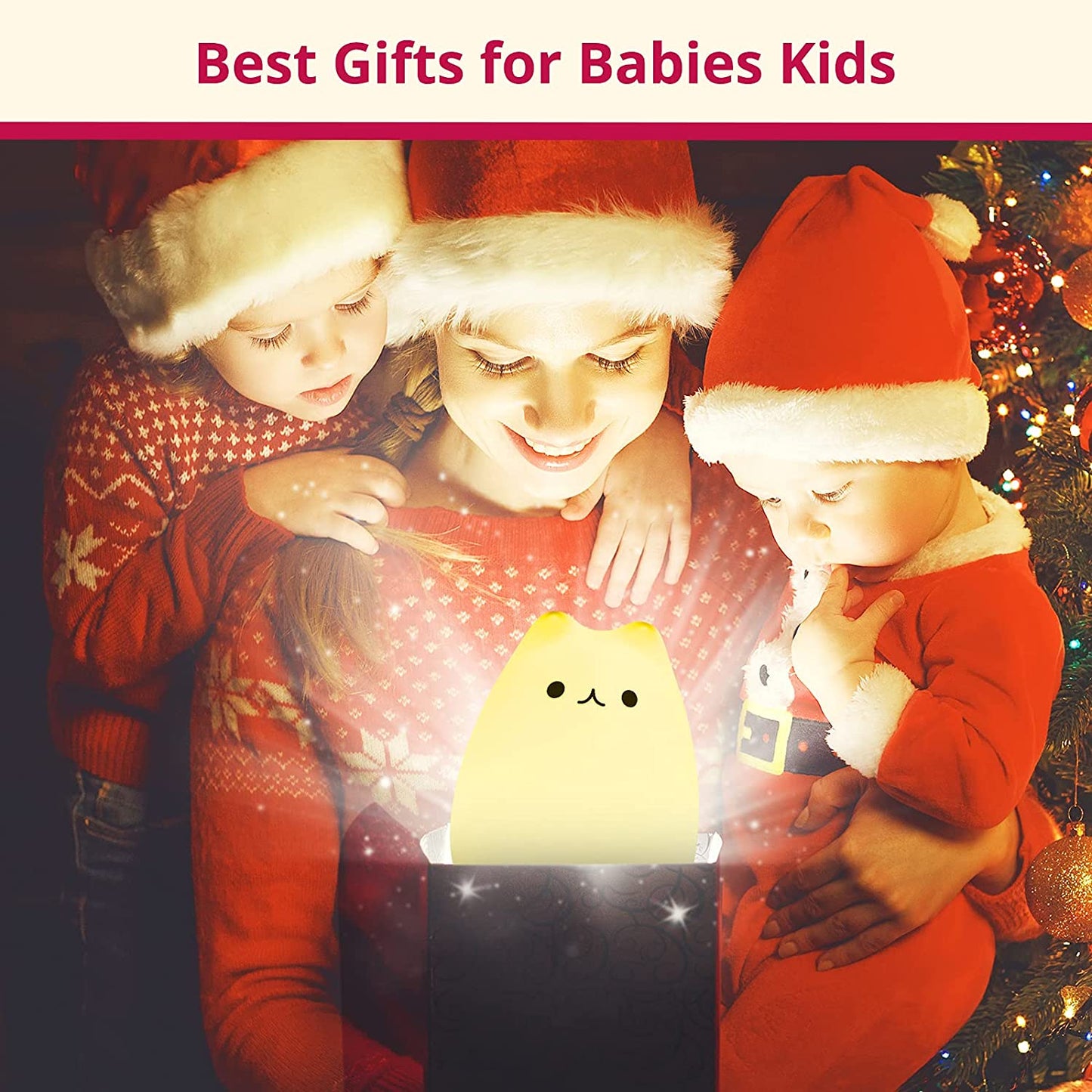 Kawaii Cat Lamp - Ideal Gift for Young Girls and Teen Graduates, Remote-Controlled Night Light for Kids' Bedrooms and Nurseries
