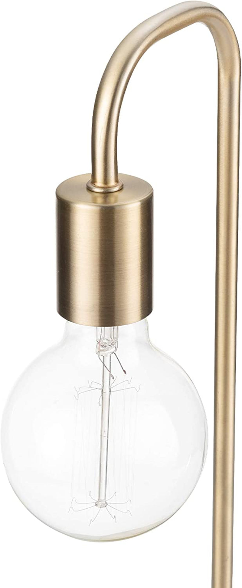 Holden 18-Inch Matte Brass Table Lamp - Modern Night Stand and Bedroom Décor for Living Room and Bedside Lighting